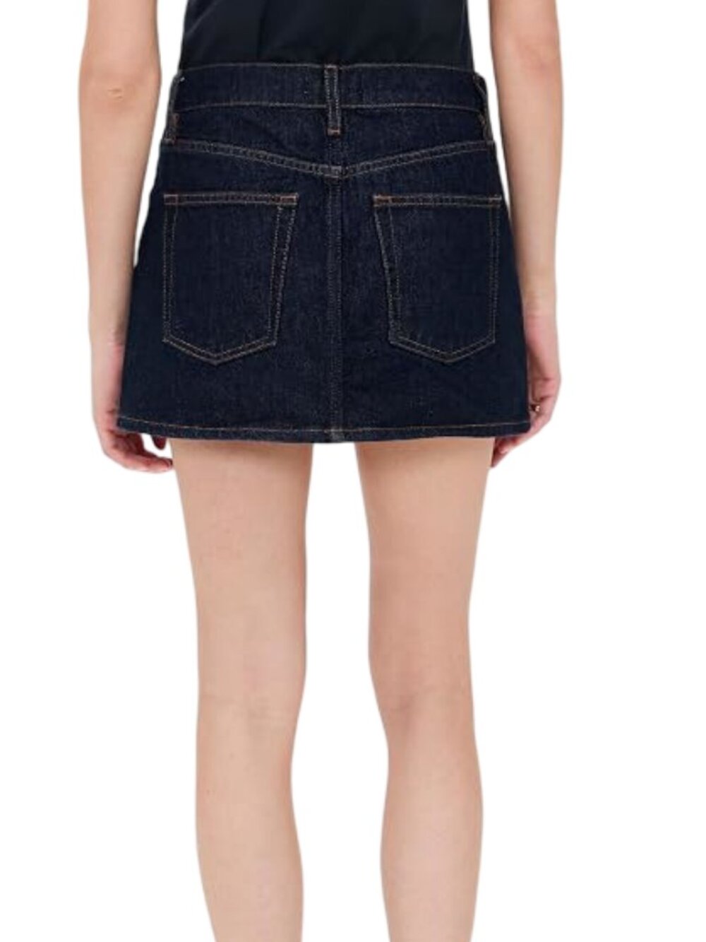 FRAME The Mini Skirt RINSE - Picture 2 of 4